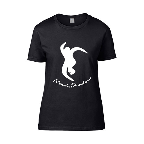 Moving Shadow Cursive Logo  Women's T-Shirt Tee Moving Shadow Cursive Logo  Women's T-Shirt Tee