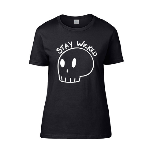 Mr Bonez Stay Wicked  Women's T-Shirt Tee Mr Bonez Stay Wicked  Women's T-Shirt Tee