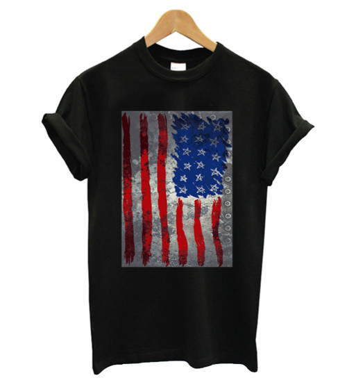 American Flag Usa Country Funny Cool Man's T-Shirt Tee