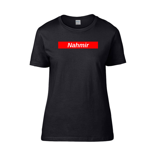 Nahmir Red Box Logo  Women's T-Shirt Tee