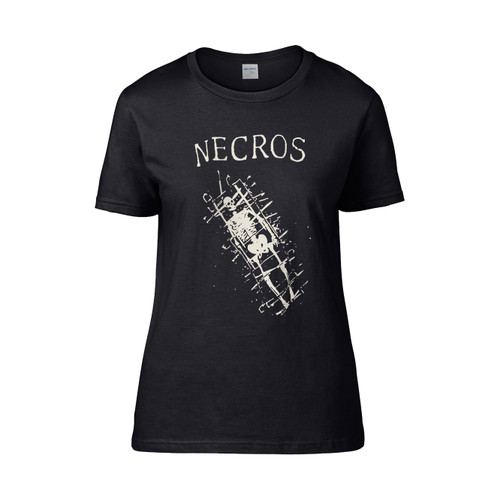 Necros Punk Hardcore Negative Approach Black Flag  Women's T-Shirt Tee