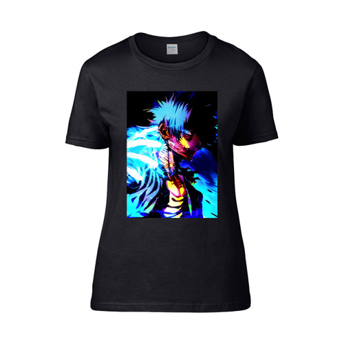 Neon Perfect Blue Flame  Women's T-Shirt Tee Neon Perfect Blue Flame  Women's T-Shirt Tee