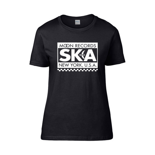 Nyc Ska Moon Records  Women's T-Shirt Tee Nyc Ska Moon Records  Women's T-Shirt Tee