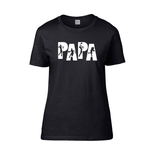 Papa Basketball Coach  Women's T-Shirt Tee