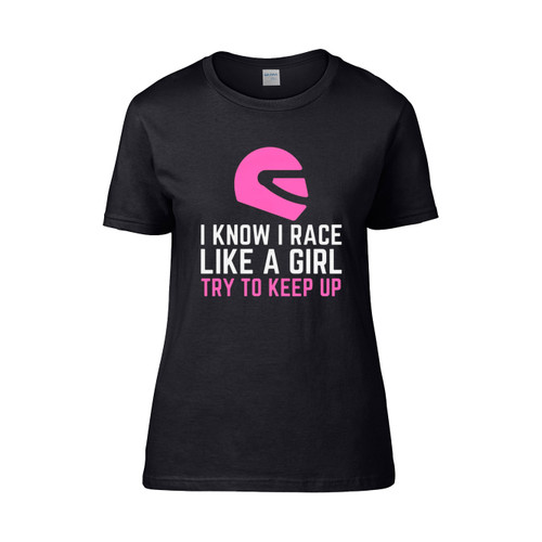 Race Like A Girl Racing Motorsport  Women's T-Shirt Tee