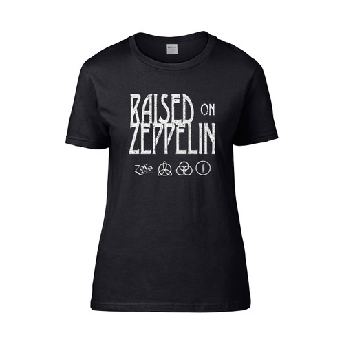 Raised On Zeppelin Led Zeppelin  Women's T-Shirt Tee