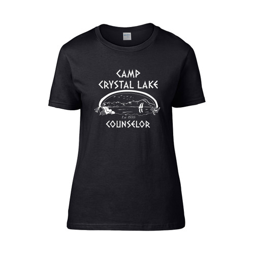 Retro Camp Crystal Lake Counselor Horror Movie Fan  Women's T-Shirt Tee