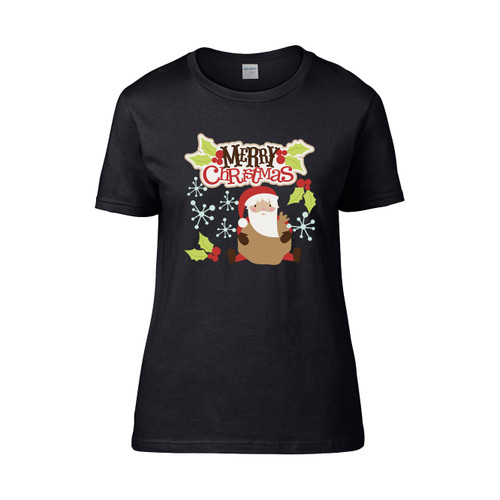 Santa Claus Christmas Scalable  Women's T-Shirt Tee