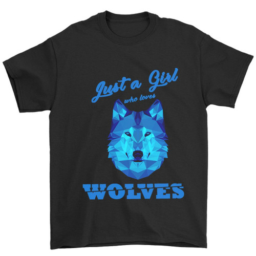 Just A Girl Who Loves Wolves Man's T-Shirt Tee