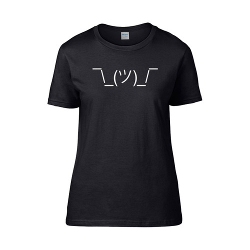 Shrug Emoji 2  Women's T-Shirt Tee