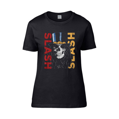 Slash Double Slash With Skulls  Women's T-Shirt Tee
