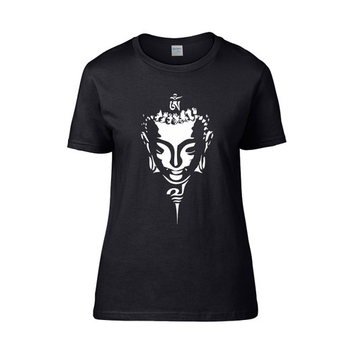 Stencil Buddha Namaste  Women's T-Shirt Tee