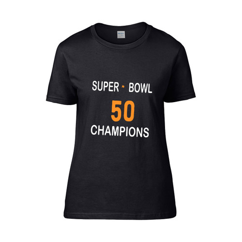 Super Bowl 50 Champions Denver Broncos Short  Women's T-Shirt Tee