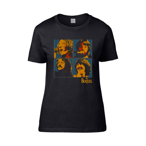 The Beatles Let It Be Band Vintage Photo Portrait  Women's T-Shirt Tee