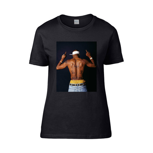 Tupac Rapper Goat  Women's T-Shirt Tee