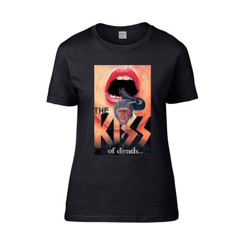 Vintage Poster The Kiss Of Death  Women's T-Shirt Tee