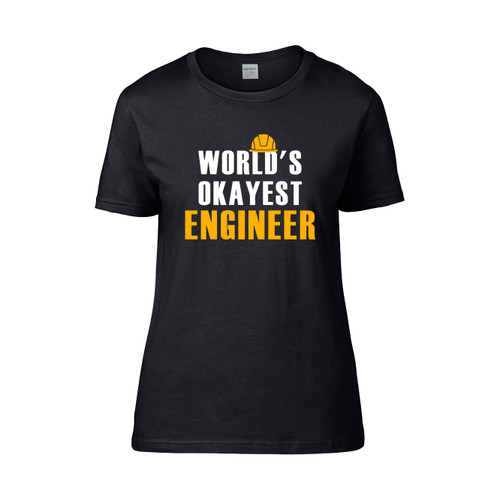 Worlds Okayest Engineer Active 002  Women's T-Shirt Tee