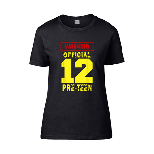 12Th Birthday 12Yrs Warning  Women's T-Shirt Tee