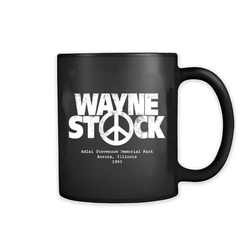 Wayne Is World Wayne Stock Grunge 11oz Mug