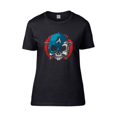 Captain America Tmarvel Cute  Women's T-Shirt Tee