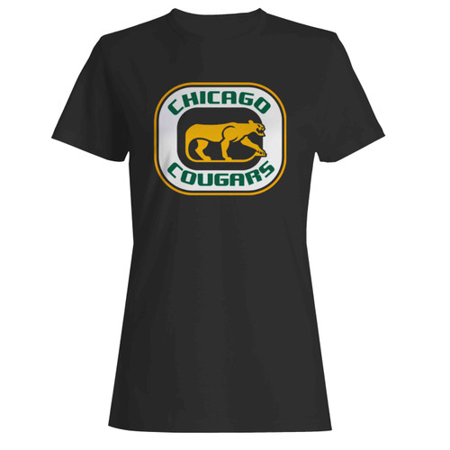 Chicago, Cougars, Hockey, Wha, Retro  Women's T-Shirt Tee