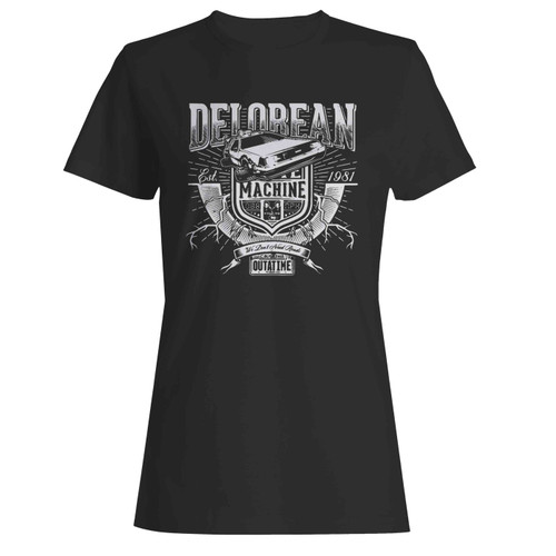 Delorean Dmc Time Machine Outatime  Women's T-Shirt Tee