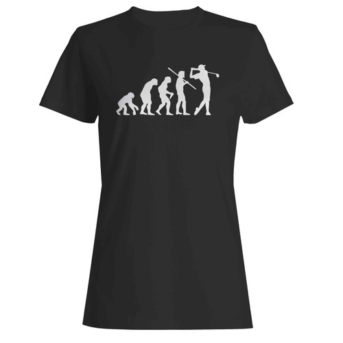Evolution Of Golfer  Women's T-Shirt Tee Evolution Of Golfer  Women's T-Shirt Tee