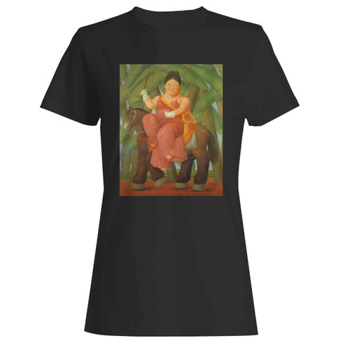 Fernando Botero The President And First Lady  Women's T-Shirt Tee