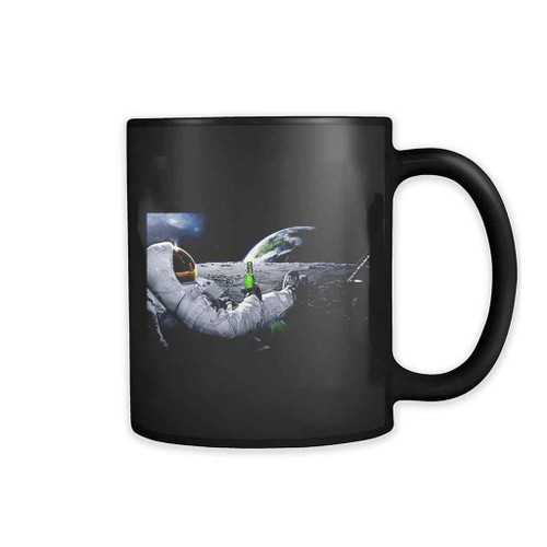 Astronauts On The Moon Fabric Cloth Rolled 11oz Mug