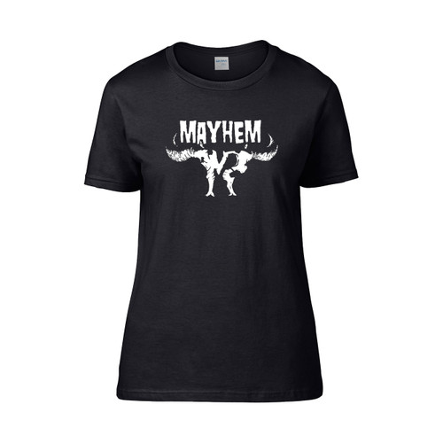 In Death, A Member Of Mr Mayhem Has A Name  Women's T-Shirt Tee