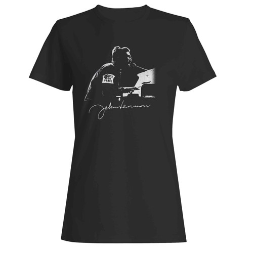 John Lennon People For Peace  Women's T-Shirt Tee