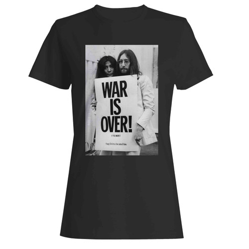 John Lennon War Is Over  Women's T-Shirt Tee