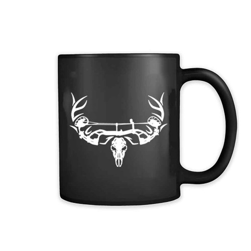 Archery Bow Hunting Deer Skull 11oz Mug