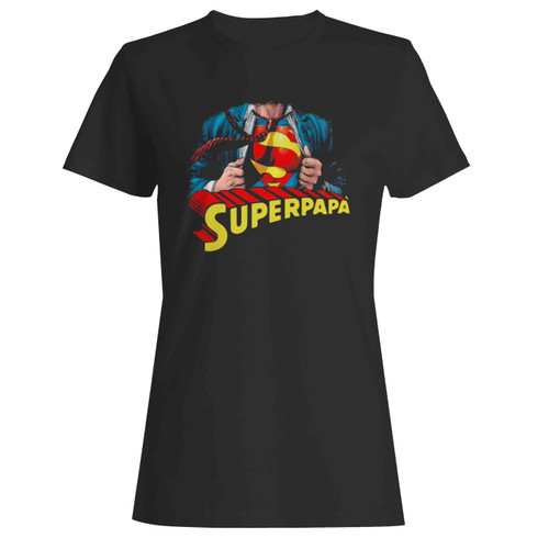 Superdad Superman Fathers Day  Women's T-Shirt Tee