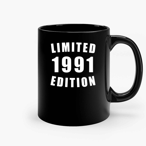 1991 Limited Edition Funny Birthday Ceramic Mugs
