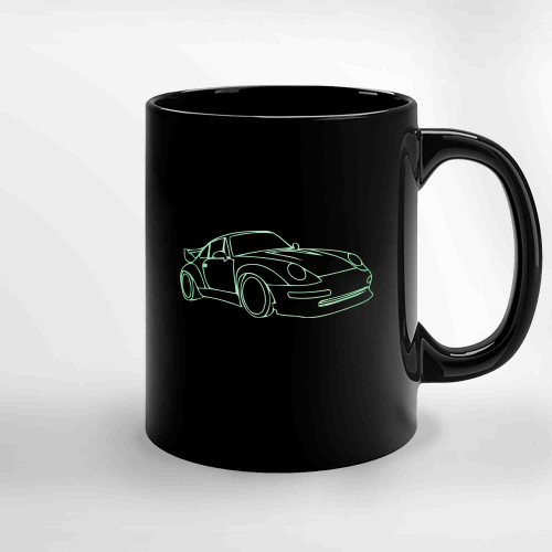 1995 Porsche 911 Gt2 Green Ceramic Mugs
