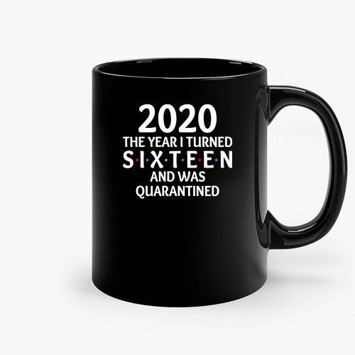 2020 The Year I Turned 16 And Was Quarantined Birthday Ceramic Mugs