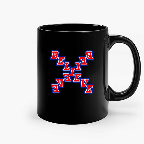 2 The New York Hockey Broadway Believers Ceramic Mugs