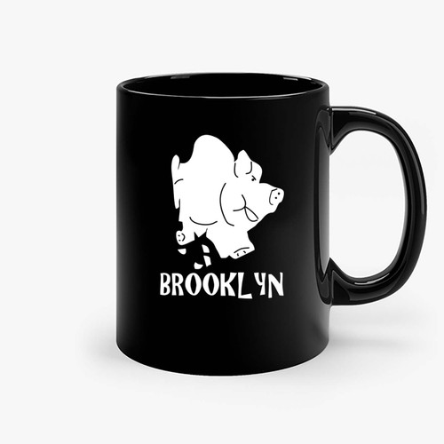 A Funny Map Of Brooklyn Ceramic Mugs