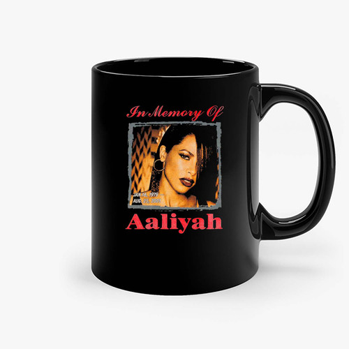 Aaliyah In Loving Memory Vintage Pop One In A Million Ceramic Mugs