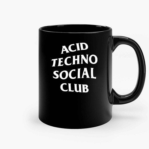 Acid Techno Social Club Ceramic Mugs