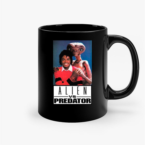 Alien Vs Predator Terrestrial Film Movie Funny Parody Ceramic Mugs