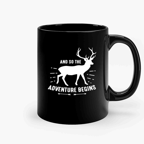 And So The Adventure Begins Lets Go Copy Ceramic Mugs