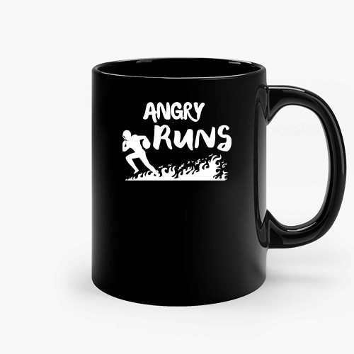 Angry Runs 5 Ceramic Mugs