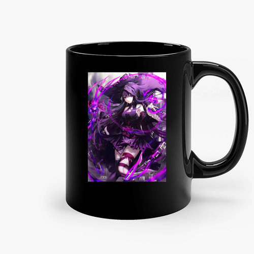 Anime Girl Dark Priestess 2 Ceramic Mugs