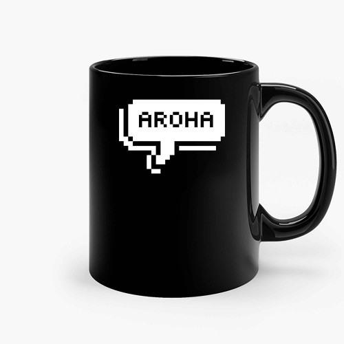 Aroha 8Bit Ceramic Mugs Aroha 8Bit Ceramic Mugs