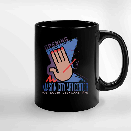 Art Center Vintage Poster 60S 70S Famous Ceramic Mugs Art Center Vintage Poster 60S 70S Famous Ceramic Mugs