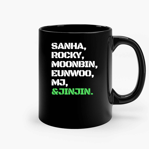 Astro Kpop Sanha Rocky Moonbin Eunwoo Mj Jinjin Ceramic Mugs
