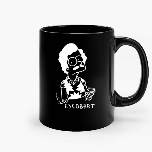 Bart Simpson As Escobart The Simpsons Pablo Escobar Ceramic Mugs