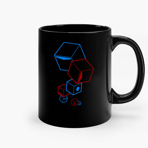 Beat Saber Floatin Blocks Ceramic Mugs